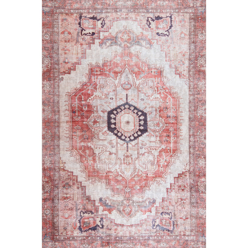 Tapis rétro SpinClean Minna, Rectangle 6 pi 7 po x 9 pi 6 po