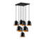 Maranta 9 - Light Black Cluster Pendant-1540743174