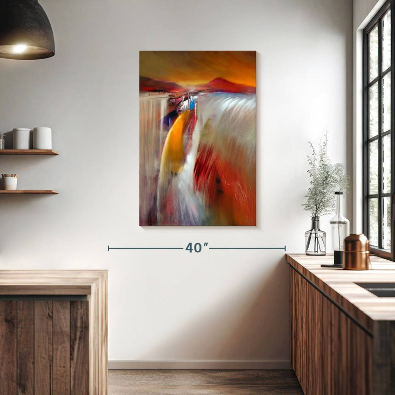 Avery Glowing Waterfall, 39" H x 26" W