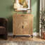 Armoires d'appoint 31 po H brun antique, armoire de rangement en bois massif rétro avec tablette et tiroirs, amplement d'espace pour le salon