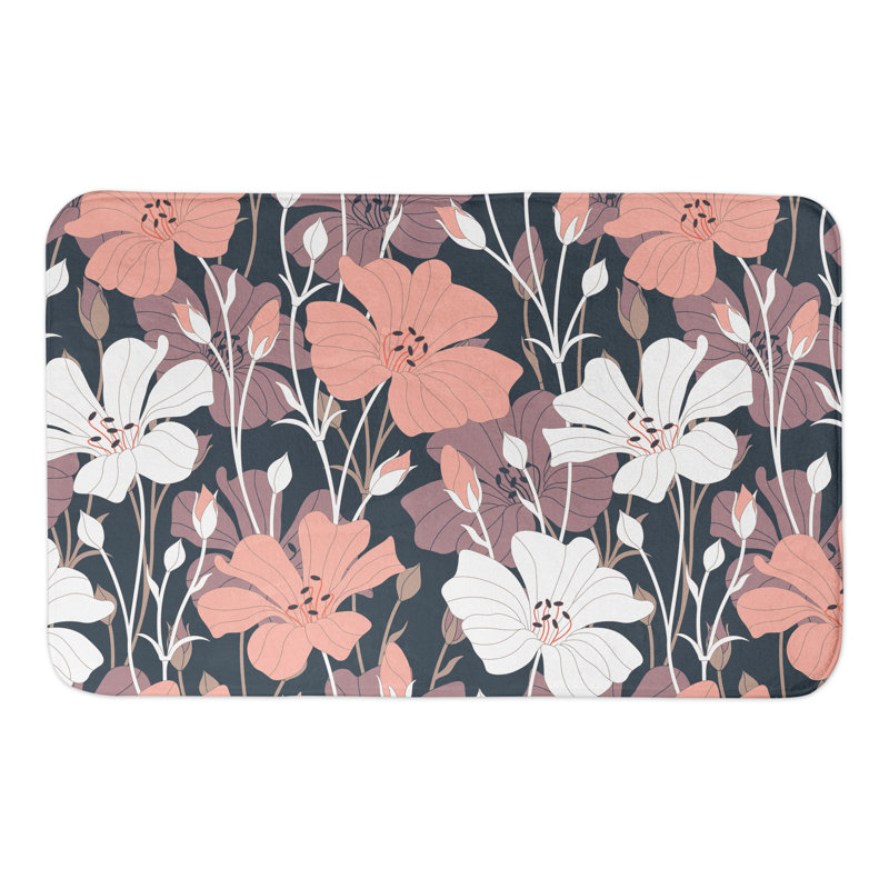 Tapis de bain floral Growing