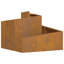 Garden Planter Brown 50 Cm Weathering Steel-423547057