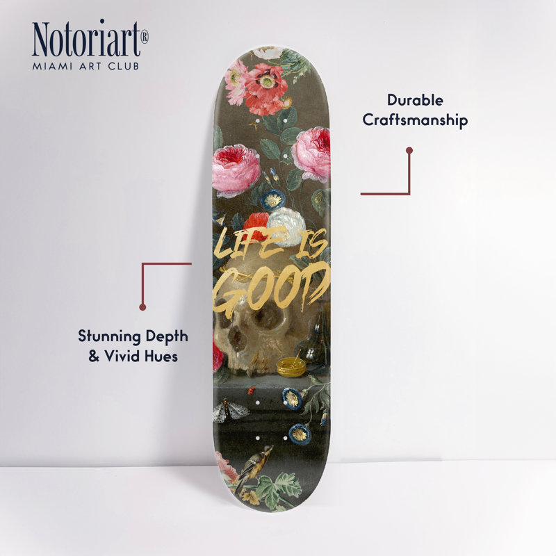 Ensemble de 2 planches à roulettes Notoriart, Imprimé « Good Life »