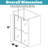 46"-48" W x 72" H Double Sliding Semi-frameless Shower Door with Two Handles-98839797