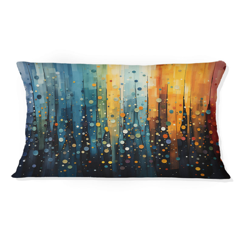 Coussin décoratif coloré Mid Century Bold Breeziness I - Abstract Midcentury