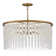 Rubina 30" Six-Light Chandelier w/ Hand-Strung Crystal Strands