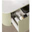 Meuble-lavabo mural 36 po avec lavabo rectangulaire en céramique, façade de tiroir rayé 3D et rangement à fermeture en douceur - Pré-assemblé-1633078124