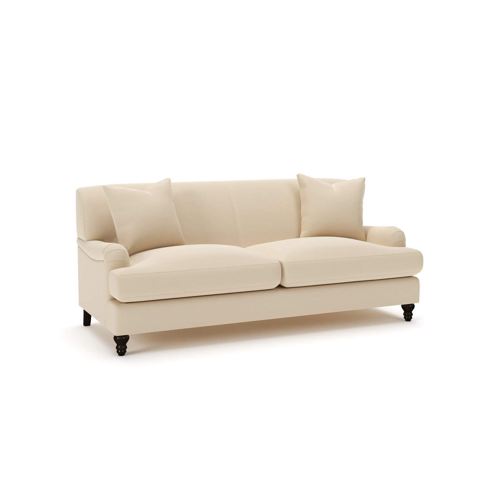 Walters 78'' Tight Back Sofa, Canvas Flax Sunbrella® Canvas