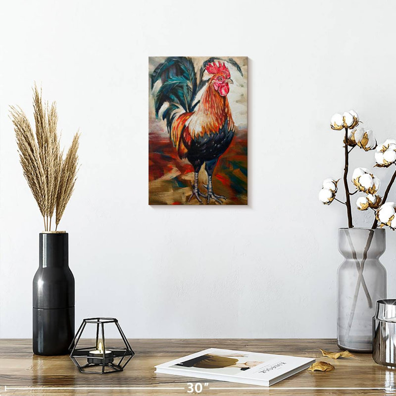 Brampt Solo Rooster, 12" H x 8" W