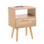 Amirea 40cm W Manufactured Wood Bedside Table