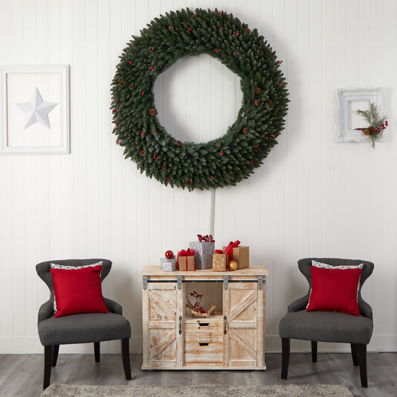 Faux Lighted 60'' Wreath