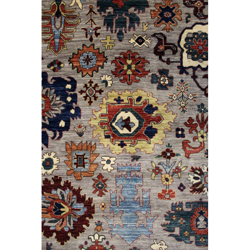 Tapis gris nouvel âge New Turkmen