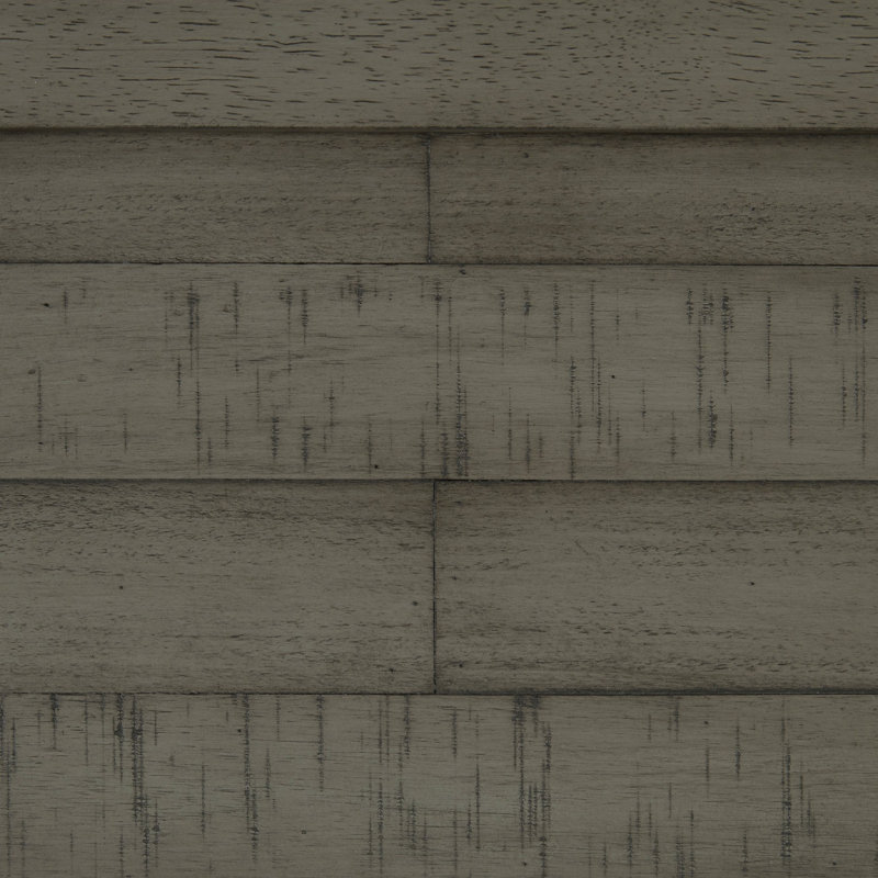 Banc à hauteur de comptoir Anab, polyester rembourré de mousse, bois gris