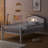 Wood Platform Bed With LED Light-114071853