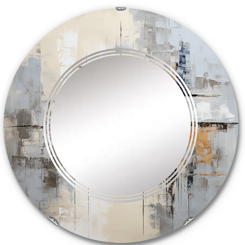 Eifa - Miroir mural moderne rond, 24 po x 24 po