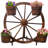 Wagon Wheel Barrel Planter