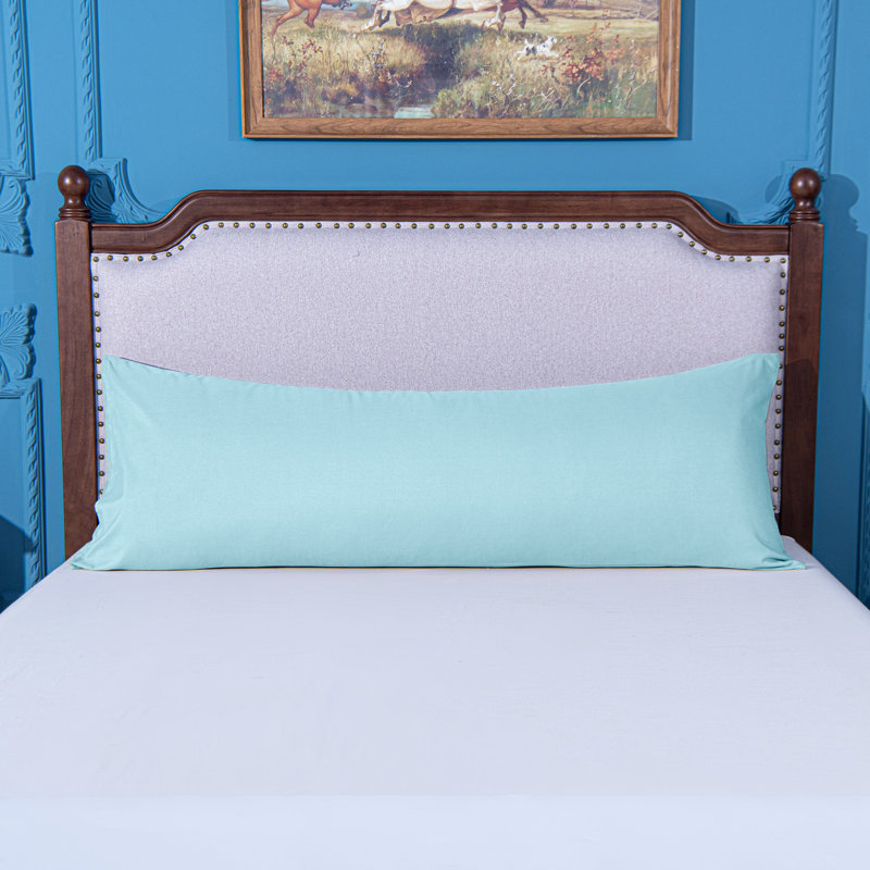 Luxe Microfiber Cover Body Pillow, Sky Blue