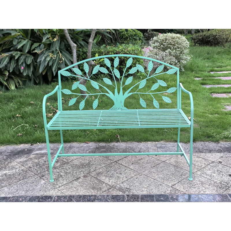 Banc d'arbre de jardin en métal, Sarcelle