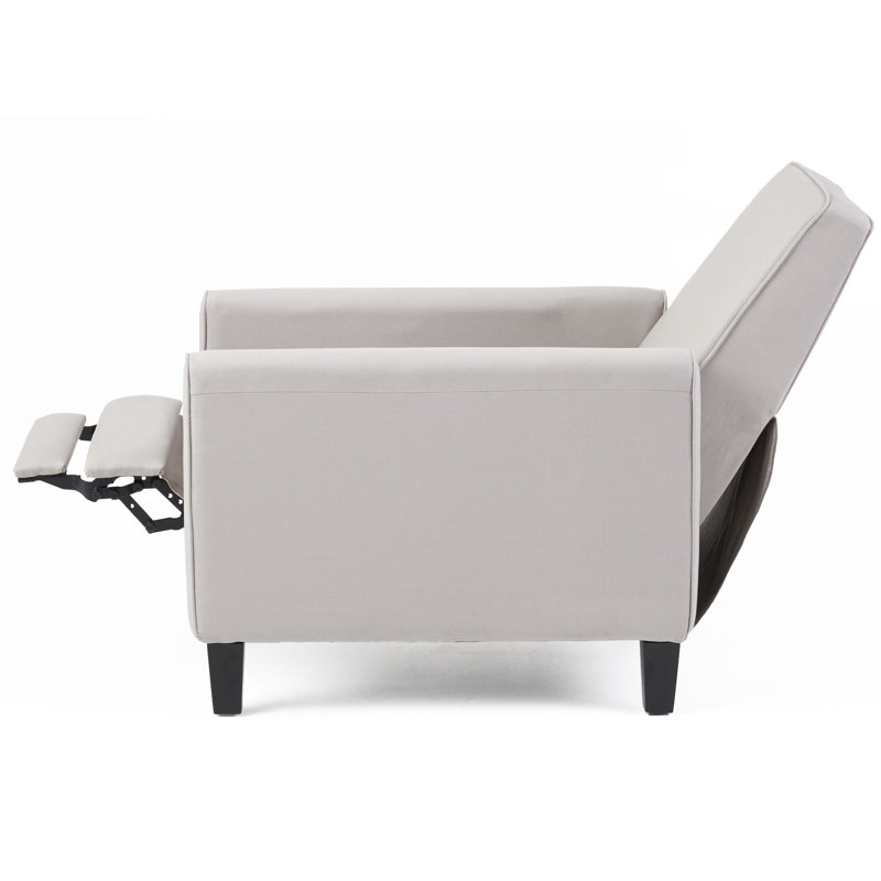 Fauteuil inclinable manuel 27 po Grantham, Polyester gris clair