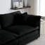 Moderne 3 pièces, siège très profond excellent, surdimensionné 3 avec chenille noire simple, canapé modulaire au look exceptionnel pour le salon, canapé et siège simple et relaxant