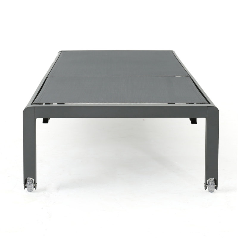 Chaise longue Cape Coral Kd - gris, 1, Gris