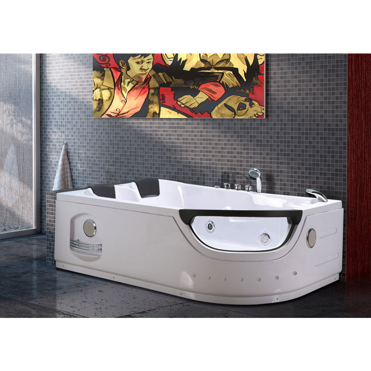 71'' x 47'' Acrylic Bathtub with Faucet