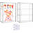 Acrylic Display Cases For Collectibles, 2 Pack 3 Layer Clear Display Case With Magnetic Door,Desktop Clear Showcase With 2 Adjustable Divider Storage Box For Action Figure