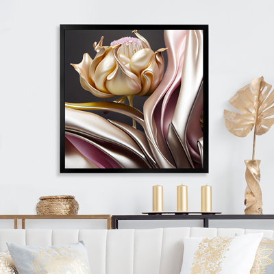 «Stylish Glam Flowers II», reproduction sur toile