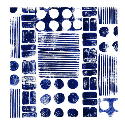 " Ink Pattern Navy 4 "