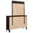 Aziza 6-drawer Dresser with Mirror Cappuccino