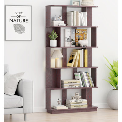 31.5" L X 64.56" H Free Combination Bookshelf Modern 5-tier Open Storage Bookcase Mdf Wood Display Shelving For Living Room Home Office Bedroom Decor Organizer, Media Storage Shelves