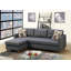 Canapé modulaire réversible en polyfibre bleu capitonné-609353166-609353164