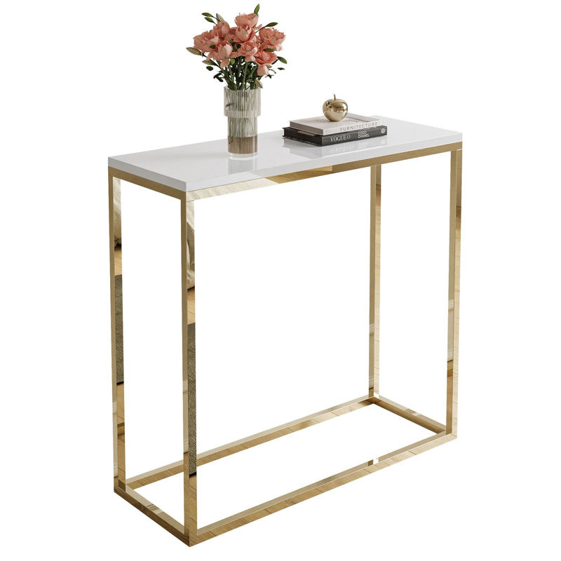 Console Nanafalia, High-Gloss White, 78cm H x 80cm W x 30cm D