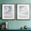 " Sky Blue III " 2 - Pieces Painting Print