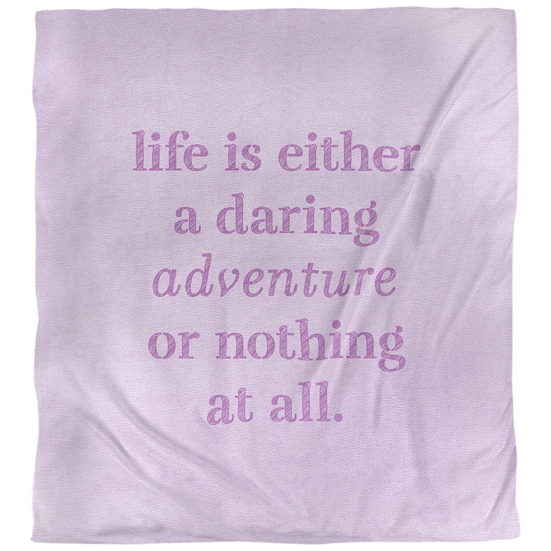 Housse de couette réversible Quotes, Housse de couette pour grand lit, Violet