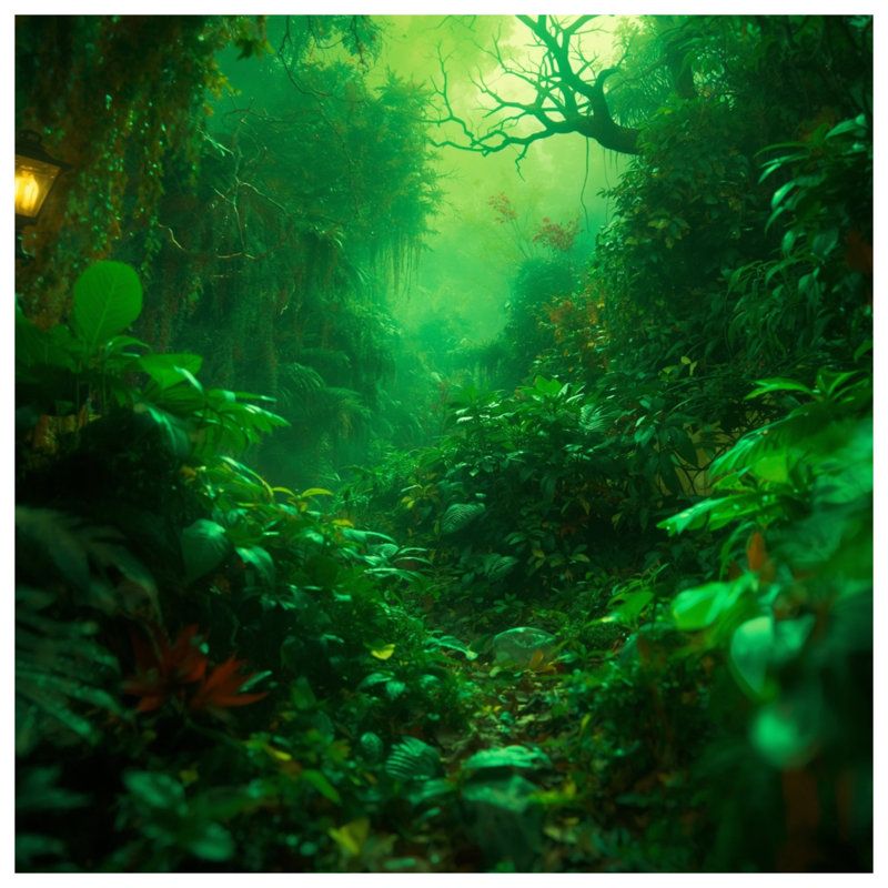 Coussins décoratifs Lush Green Jungle, 26 x 26 inches