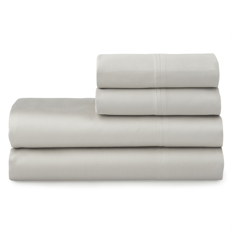 Ensemble de draps en coton de qualité égyptienne 250 fils, Grand, Rosé