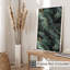 Abstrait vert émeraude et cristaux de marbre géode dorée, reproduction d'art moderne sans cadre-1058557200