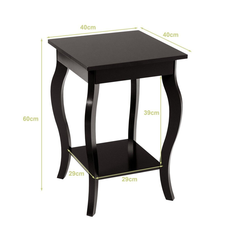 Jacquelin Side Table Set, Brown 