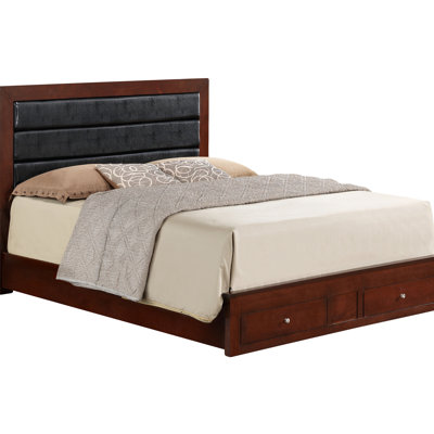 Charming Transitional Queen Bed With Storage