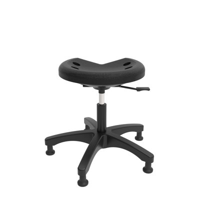 Adjustable Height Ergonomic Lab Stool with Footrest