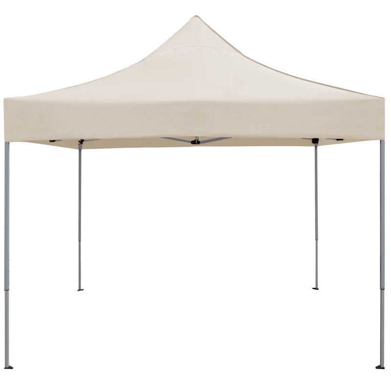 10 pi. X P 10 D Auvent escamotable en acier, Beige