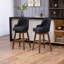 Versatile Set of 2 Swivel Bar Stools with Sturdy Construction and Comfortable Seating