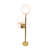 44" High Bola 3 Light Bar Top Lamp