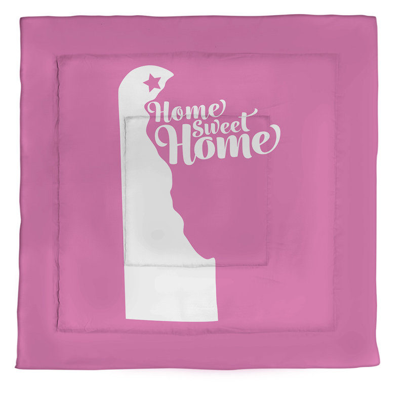 Wilmington Modern & Contemporary Polyester Percale Comforter, Queen Comforter, Pink