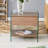 Bedside Table With Drawers.The Board Surface Is MDF With Wood Grain Sticker,And Both Sides Are Transparent Tempered Glass.The Design Is Simple,Elegant, With Excellent Storage Functions.Coffee Table.