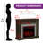 Symple Stuff 47" W Electric Fireplace 2 Drawer Remote Control Five Flame Brightness-522247041