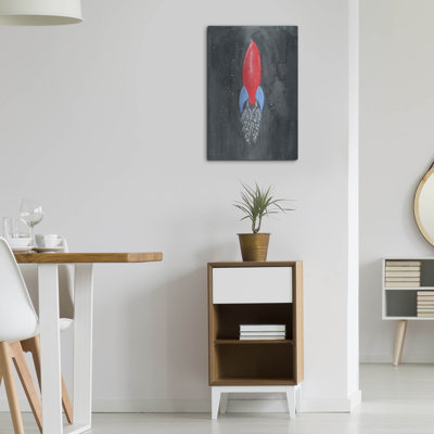  «Flower Rocket» par Rachel Nieman, art mural en métal, 16 po x 24 po