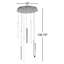Luminaire suspendu noir 8 lumières Salch