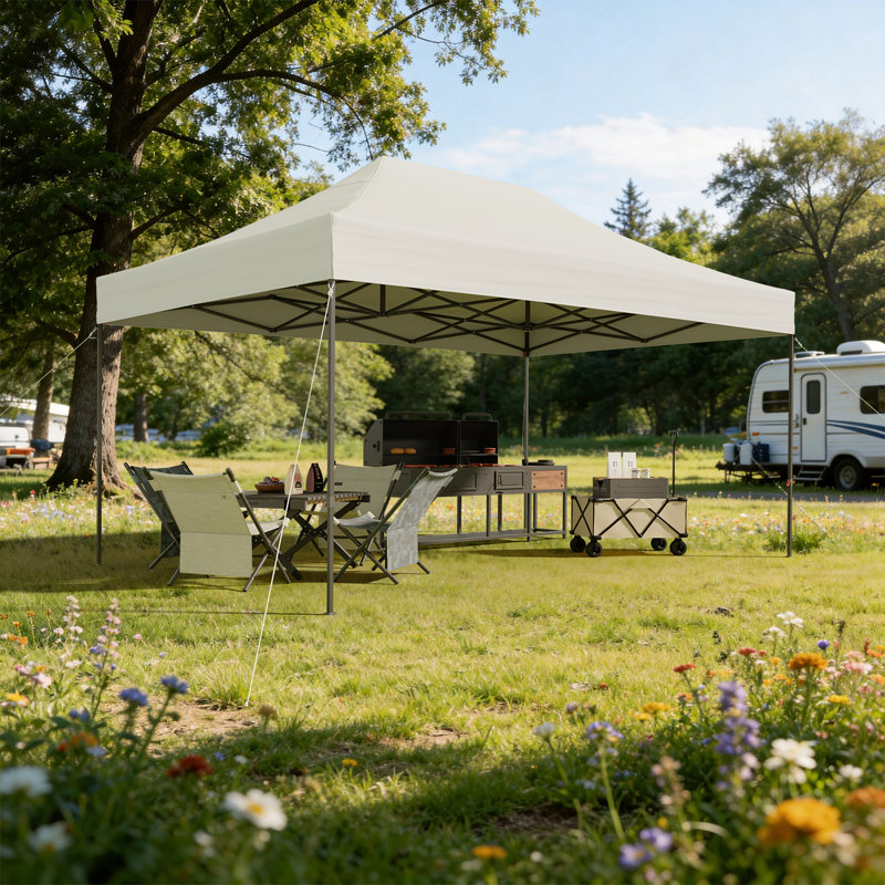 Canopy Tent, Heavy Duty Pop up Canopy, White, 15 ft x 10 ft